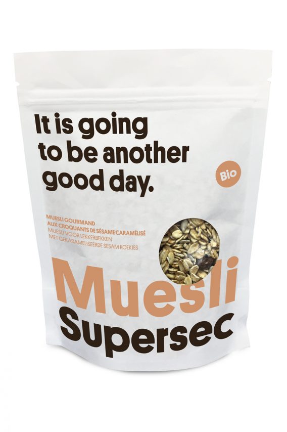 Muesli Muesli gourmand aux croquants de sésame caramélisé bio de Supersec